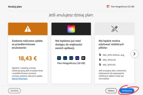 Jak anulować subskrypcję Photoshop i uniknąć zbędnych opłat?
